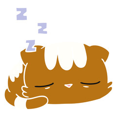 cartoon of cute kawaii cat