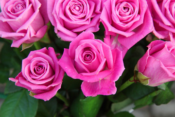bouquet of pink roses