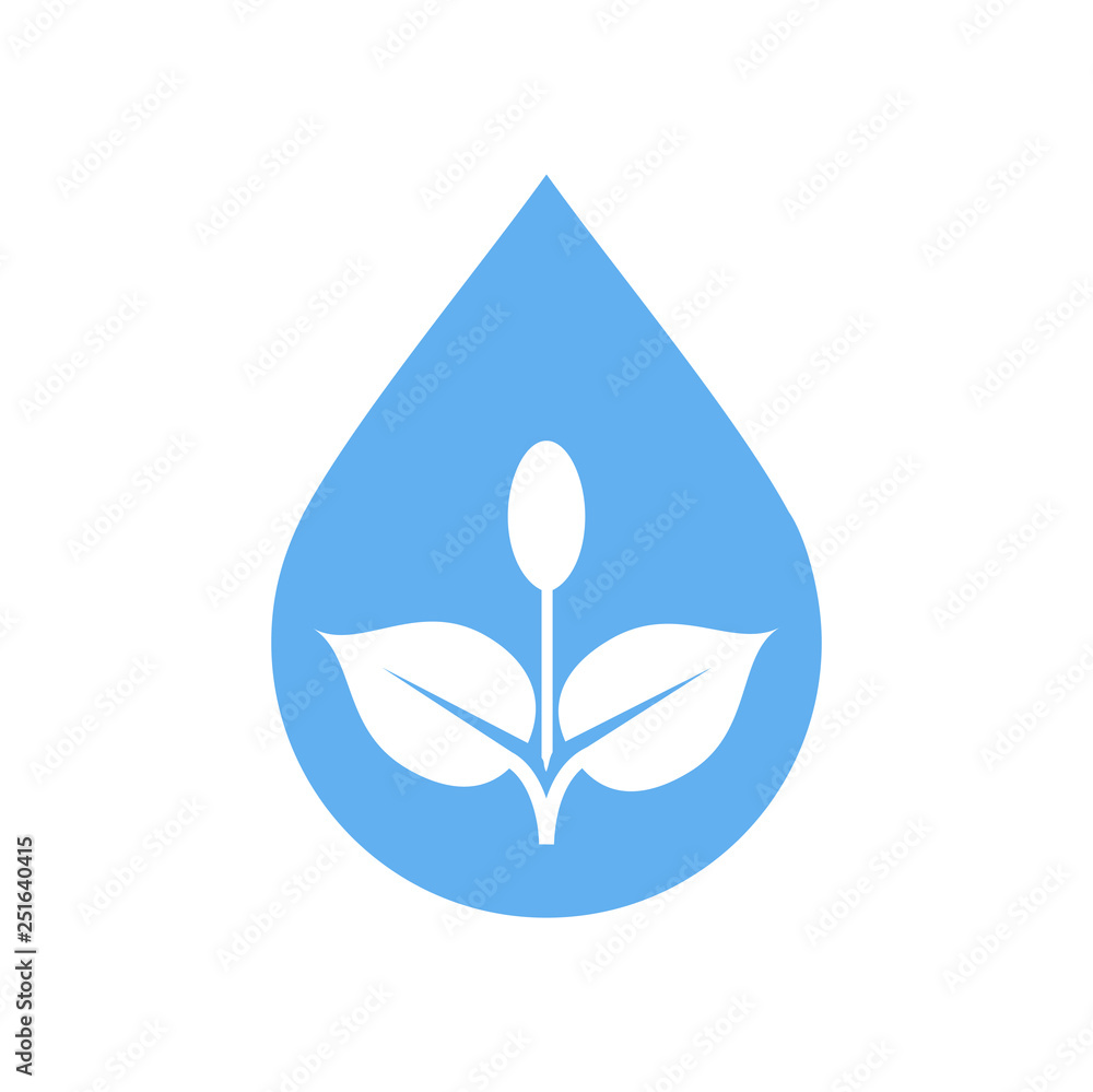 Poster drop water icon on white background for graphic and web design, modern simple vector sign. internet 