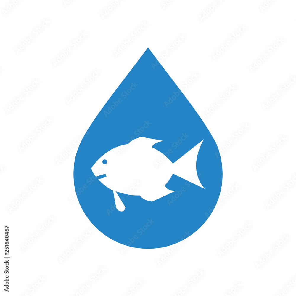 Poster drop water icon on white background for graphic and web design, modern simple vector sign. internet 