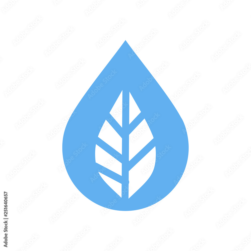 Poster drop water icon on white background for graphic and web design, modern simple vector sign. internet 