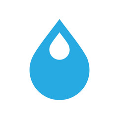 Drop water icon on white background for graphic and web design, Modern simple vector sign. Internet concept. Trendy symbol for website design web button or mobile app