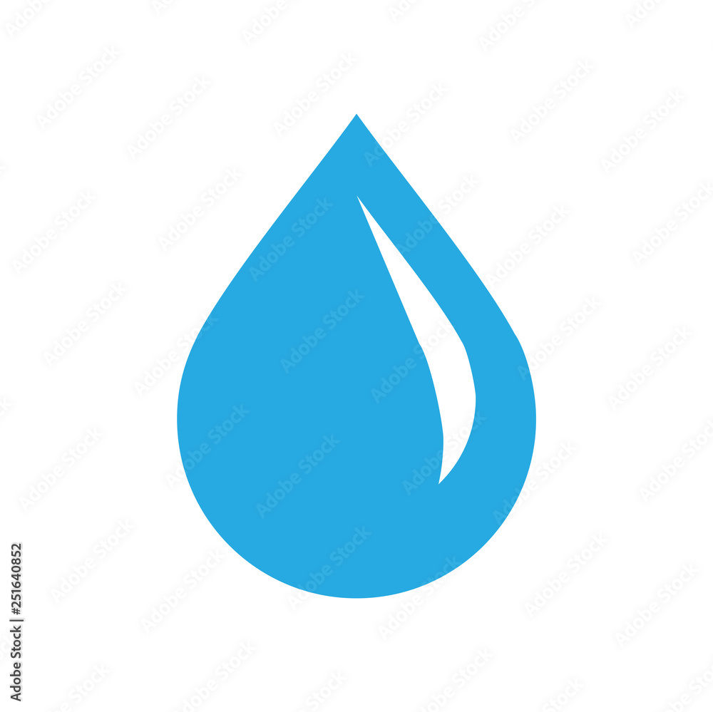 Poster drop water icon on white background for graphic and web design, modern simple vector sign. internet 