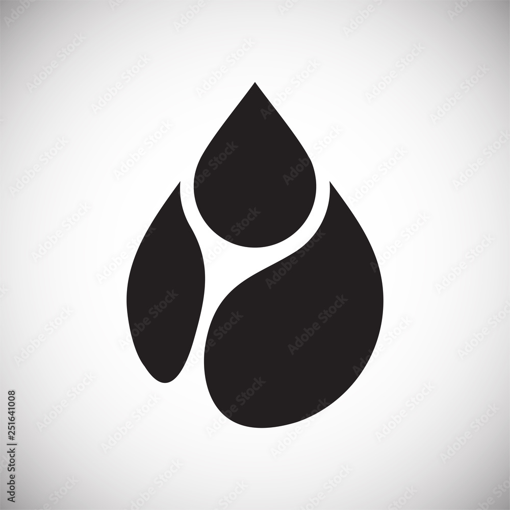 Poster drop water icon on white background for graphic and web design, modern simple vector sign. internet 