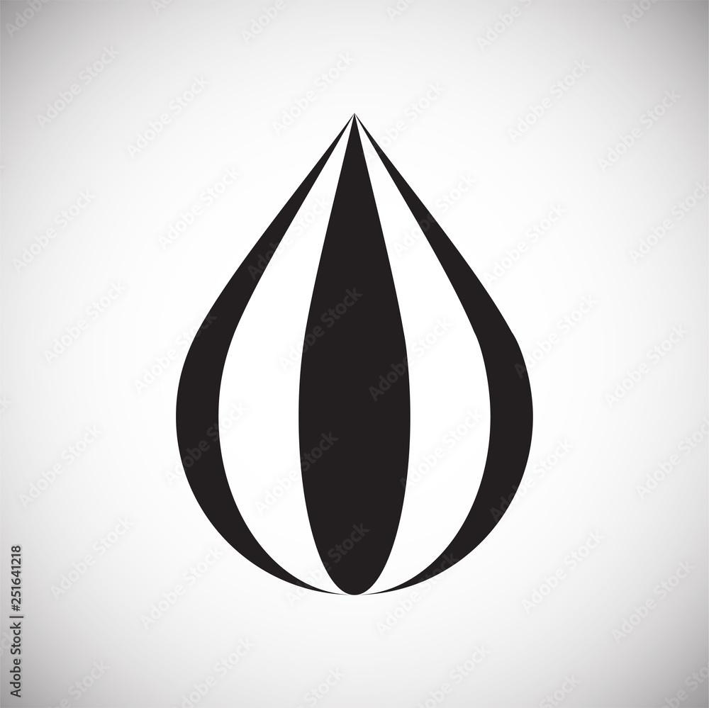 Poster drop water icon on white background for graphic and web design, modern simple vector sign. internet 
