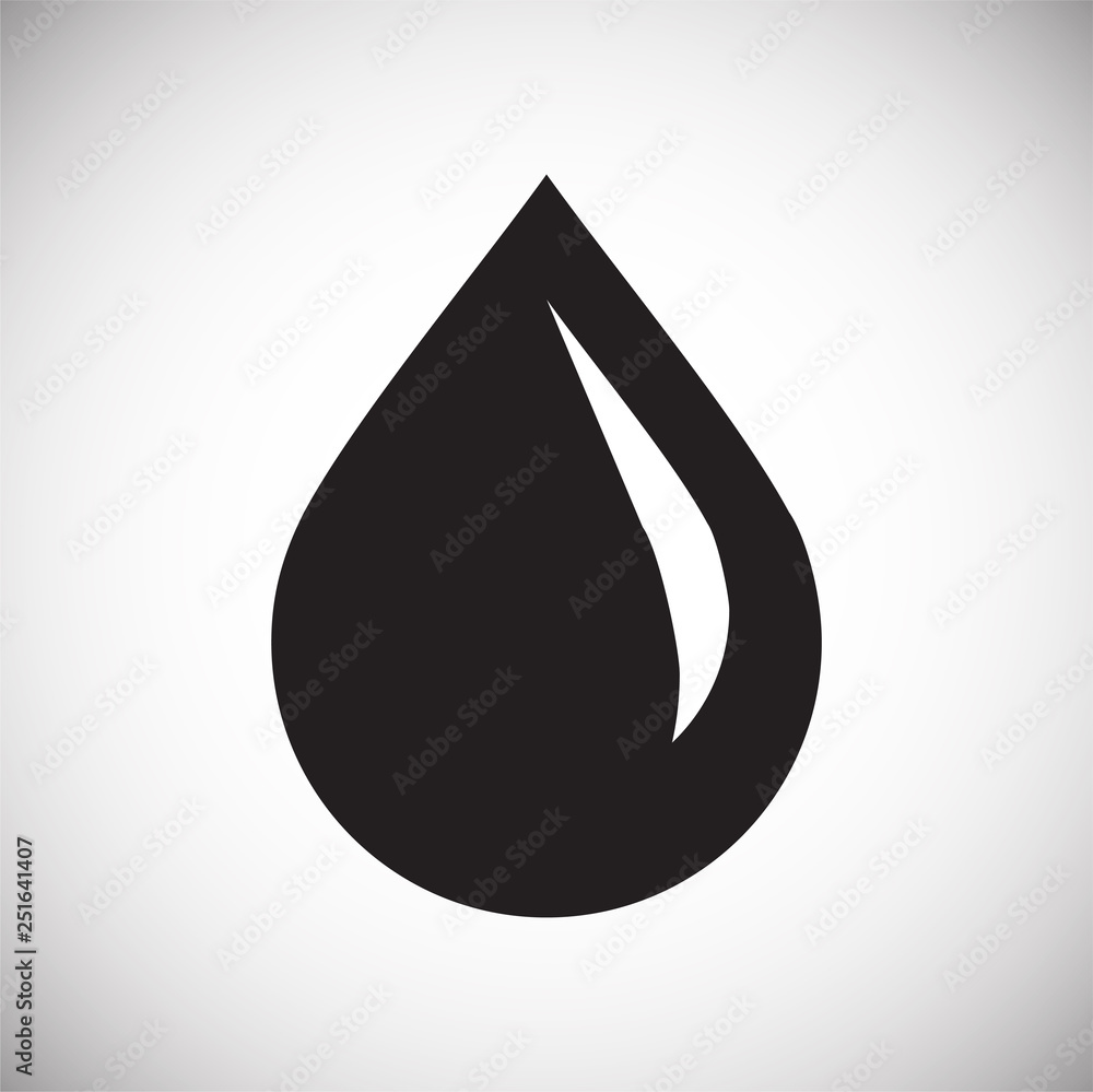 Poster drop water icon on white background for graphic and web design, modern simple vector sign. internet 