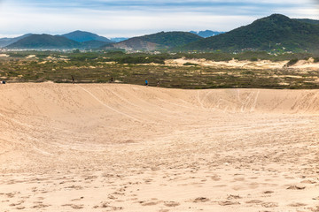 Dunes of Joaquina beach, Florianopolis, Santa Catarina, Brazil