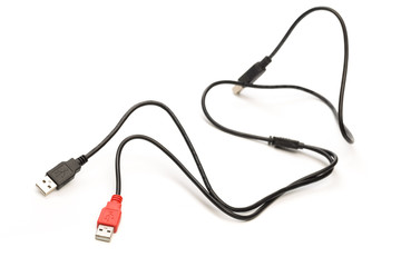 Obraz premium USB cable isolated on white