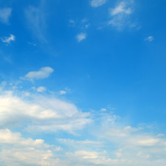 Naklejka na ściany i meble Cumulus clouds in the blue sky.
