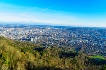 View of Zurich from Uetliberg