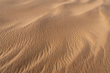Amazing abstract background image of ripples and waves in the sand at sunrise