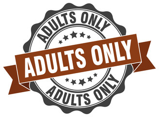 adults only stamp. sign. seal