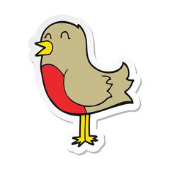 sticker of a cartoon bird
