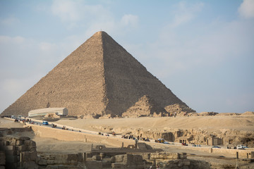 The pyramids of Giza. Egypt.