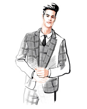 Fashion sketches male deals