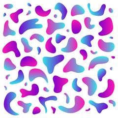 Set of liquid gradient shapes.