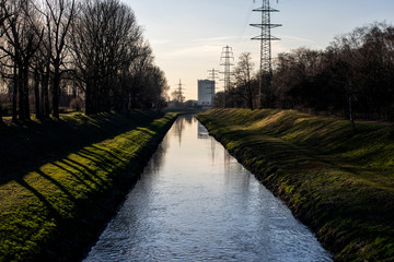 Die Emscher Abwasserkanal in Essen