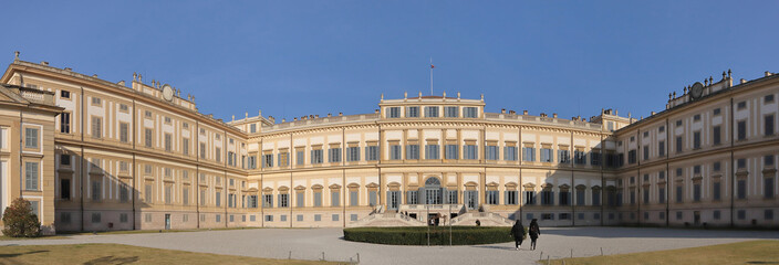 Fototapeta na wymiar Villa Reale di Monza in Italia, Royal Villa in Monza in Italy 