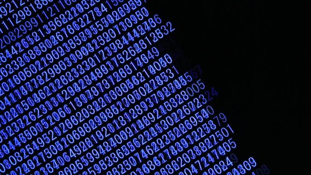 Moving Computer Codes on a monitor 