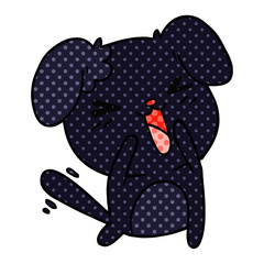 cartoon of cute kawaii dog