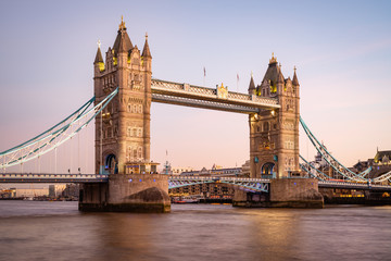 London cityscape with Tower Bridge