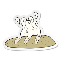 sticker of a cartoon loaf of bread