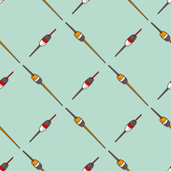 Fishing Floats Seamless Pattern © deepfuze