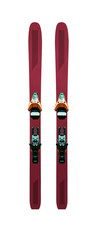 Pair of mountain skis with bindings. Sport equipment isolated on white background