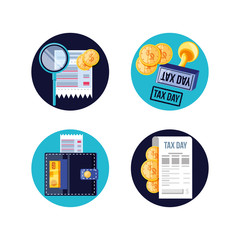 set icons of tax day