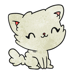 textured cartoon cute kawaii fluffy cat