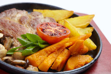 meat with potatoes