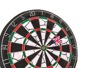 darts three darts in bulls eye