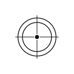 Outline target vector icon. Target illustration for web, mobile apps, design. Target vector symbol.