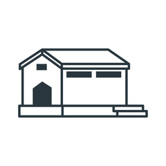 warehouse building isolated icon