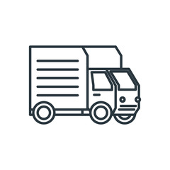 delivery service truck icon