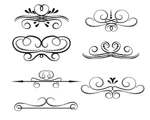 Set of decorative border< dividers