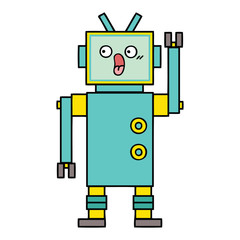 cute cartoon robot