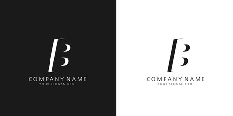 b logo letter design  © HSNKRT