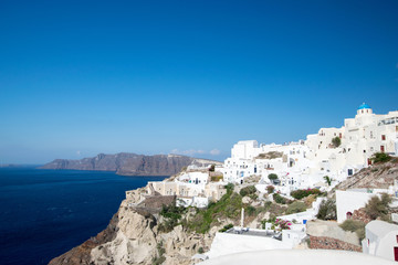 Fototapeta na wymiar Scenic Santorini Greece overlook
