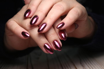 fashion manicure of nails