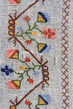 turkish embroidery pattern as background