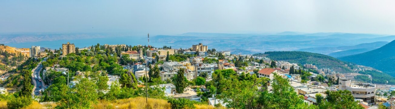 Aerial view of Tsfat/Safed in Israel