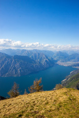 Fototapeta na wymiar View of lake Garda from Monte Baldo