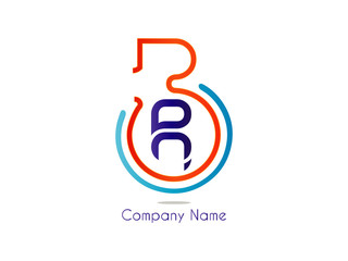 letter BR combination for company design logo branding letter element