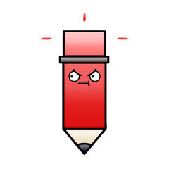 gradient shaded cartoon pencil