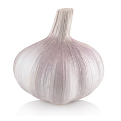 Fresh garlic, isolated on white background