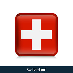 Switzerland - Square glossy badge