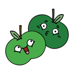 cute cartoon apples