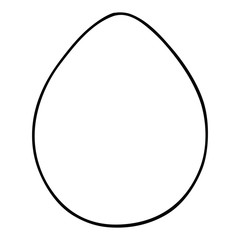 quirky line drawing cartoon egg