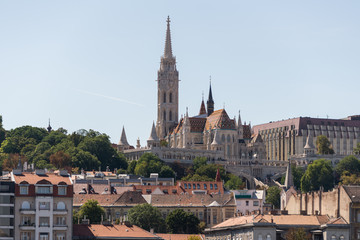 Obraz premium Fisherman's Bastion in Hungary and Budapest